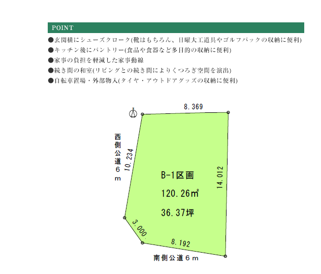 セレーノ大治堂地ⅡB-1区画詳細情報